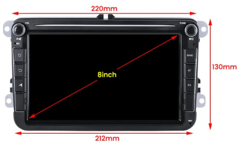Radio Android 11 8 cali dla VW Golf Passat Polo 4GB 64GB Radio Android 11 8 cali dla VW Golf Passat Polo 4GB 64GB