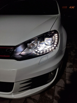 Reflektory Golf 6 w stylu OEM xenon